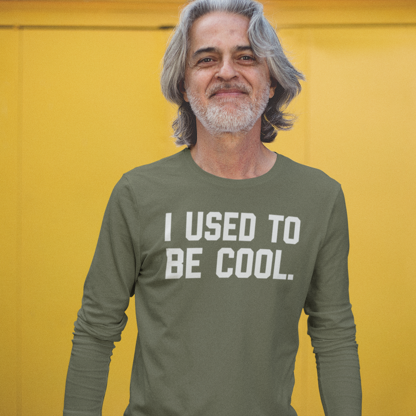 'I used to be cool.' adult longsleeve shirt