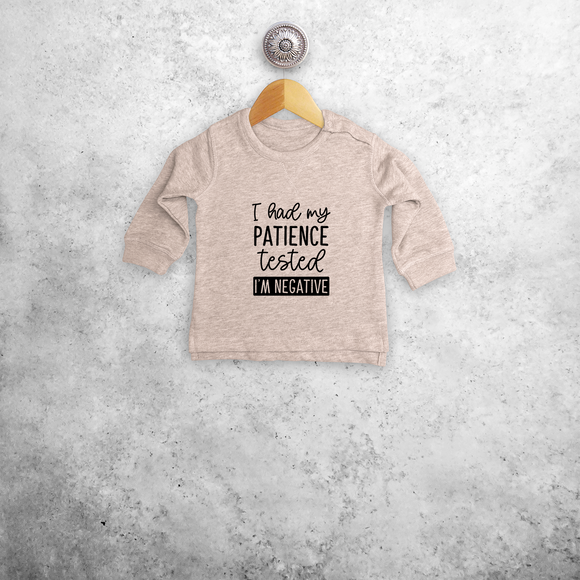 'I had my patience tested - I'm negative' baby sweater