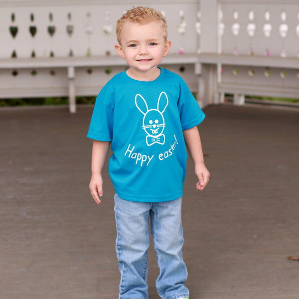 Easter bunny kids shortsleeve shirt