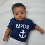 'Captain' baby kruippakje met korte mouwen