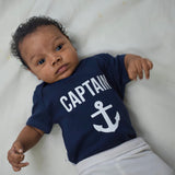 'Captain' baby shortsleeve bodysuit