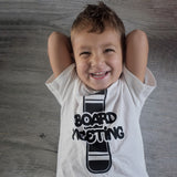 'Board meeting' kind shirt met korte mouwen