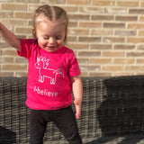 'I believe' unicorn baby shortsleeve shirt