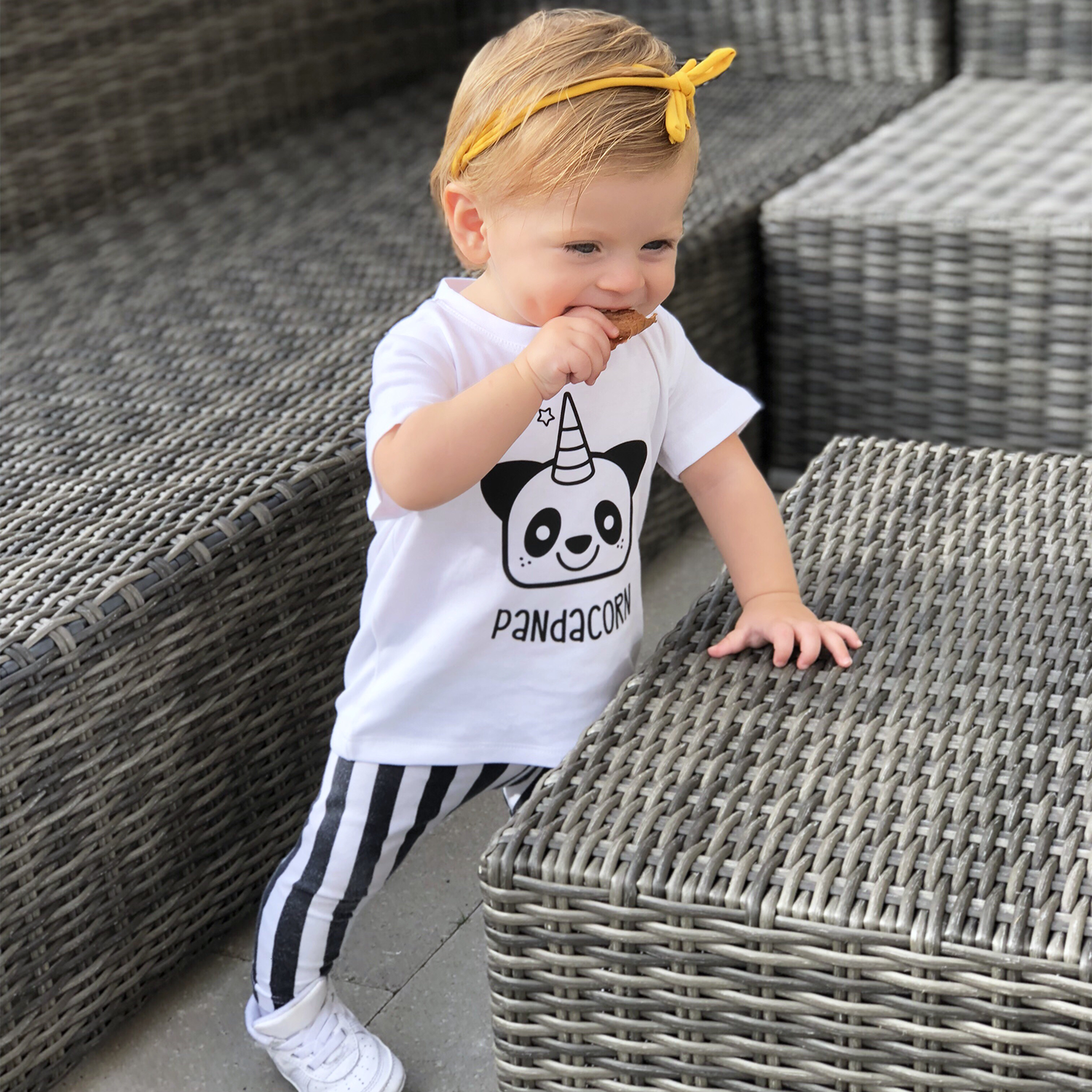 Pandacorn baby shortsleeve shirt