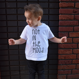 'Not in the mood' kind shirt met korte mouwen