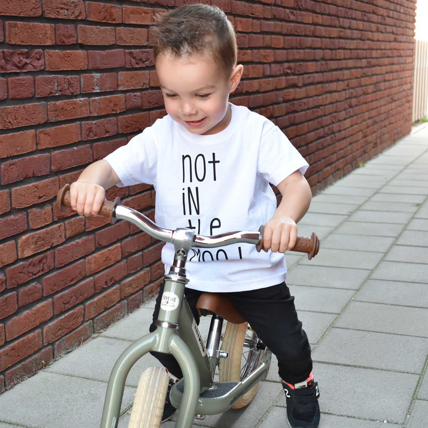 'Not in the mood' kids shortsleeve shirt