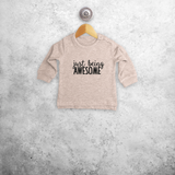 'Just being awesome' baby sweater