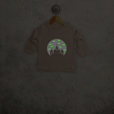 Castle and bats glow in the dark baby sweater