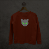 Cat glow in the dark sweater