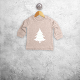 Christmas tree glow in the dark baby sweater
