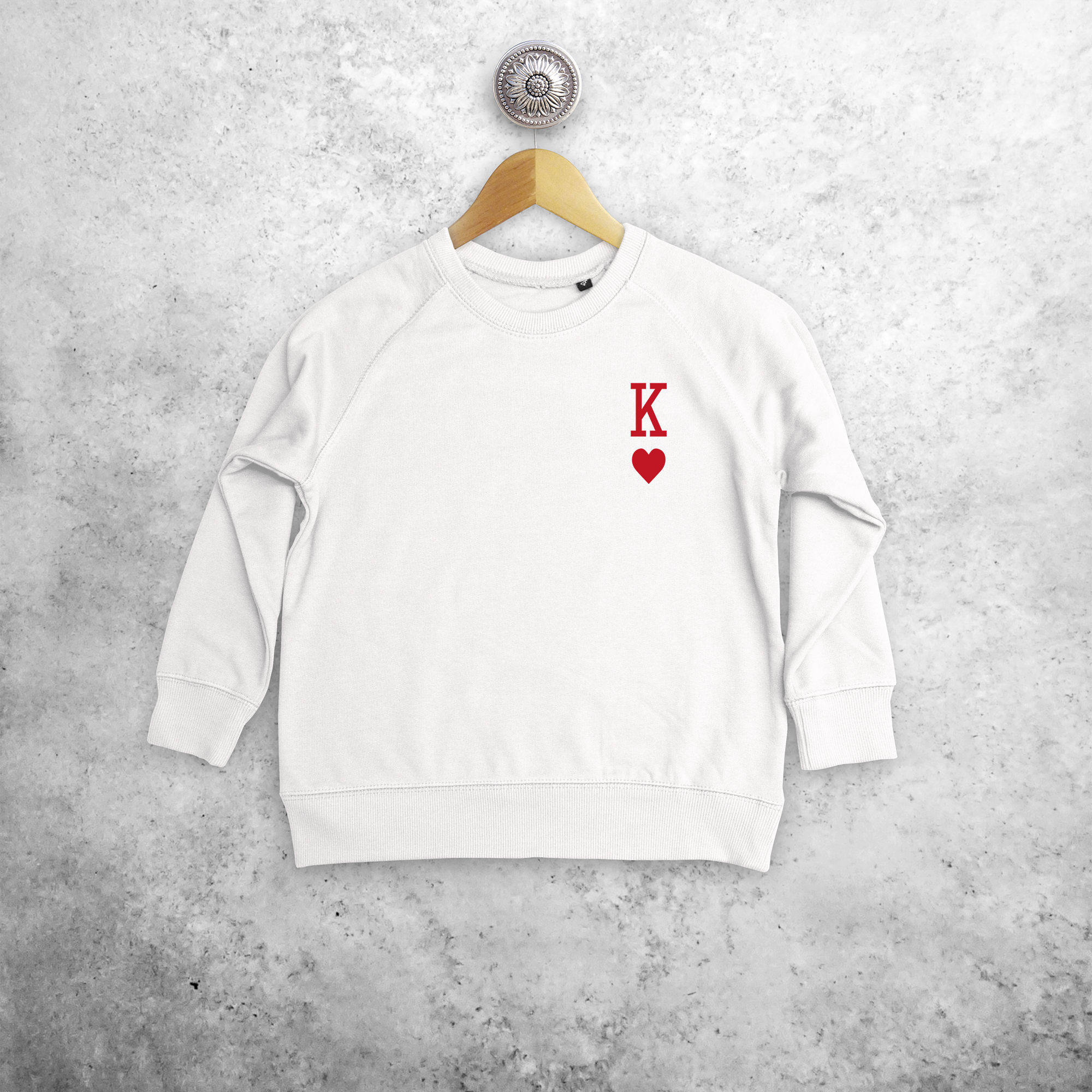 'King of hearts' kids sweater
