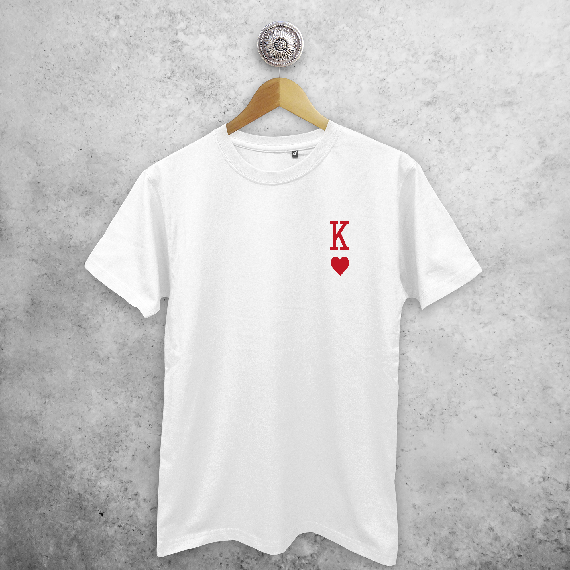 'King of hearts' volwassene shirt