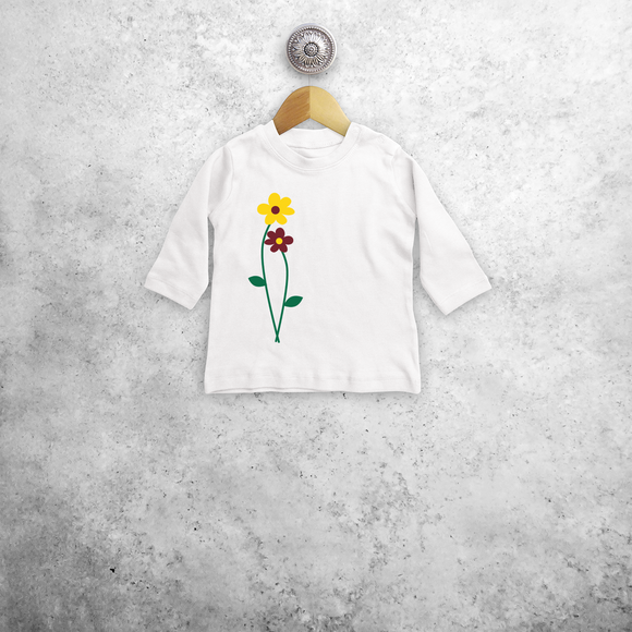 Flowers baby longsleeve shirt