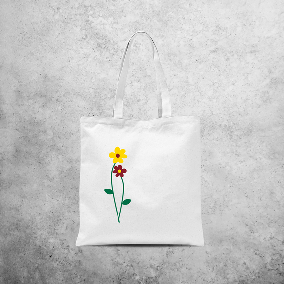 Flowers tote bag