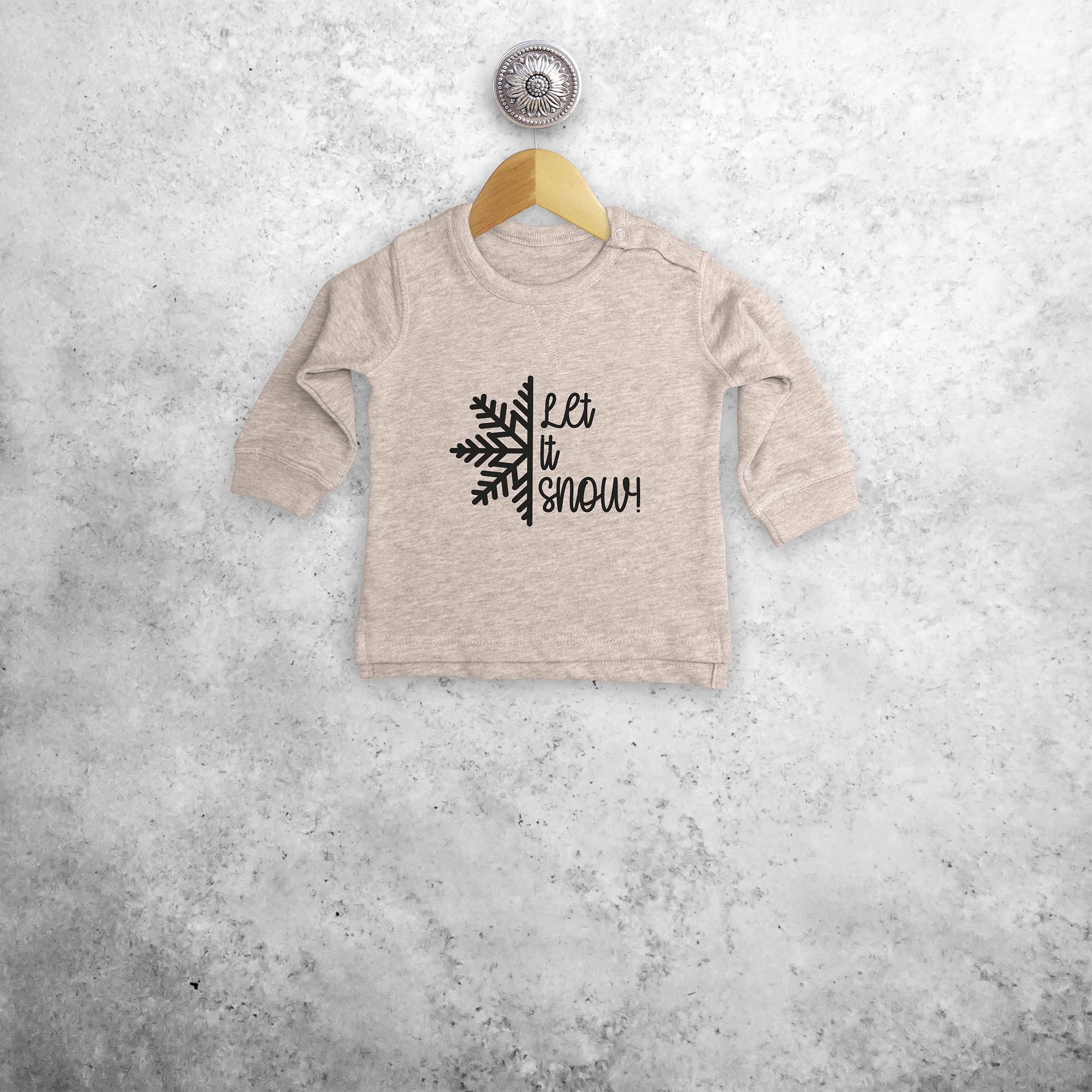 'Let it snow' baby sweater