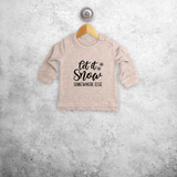 'Let it snow - somewhere else' baby sweater