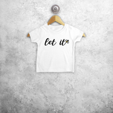 'Let it bee' baby shortsleeve shirt