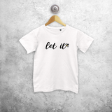 'Let it bee' kids shortsleeve shirt