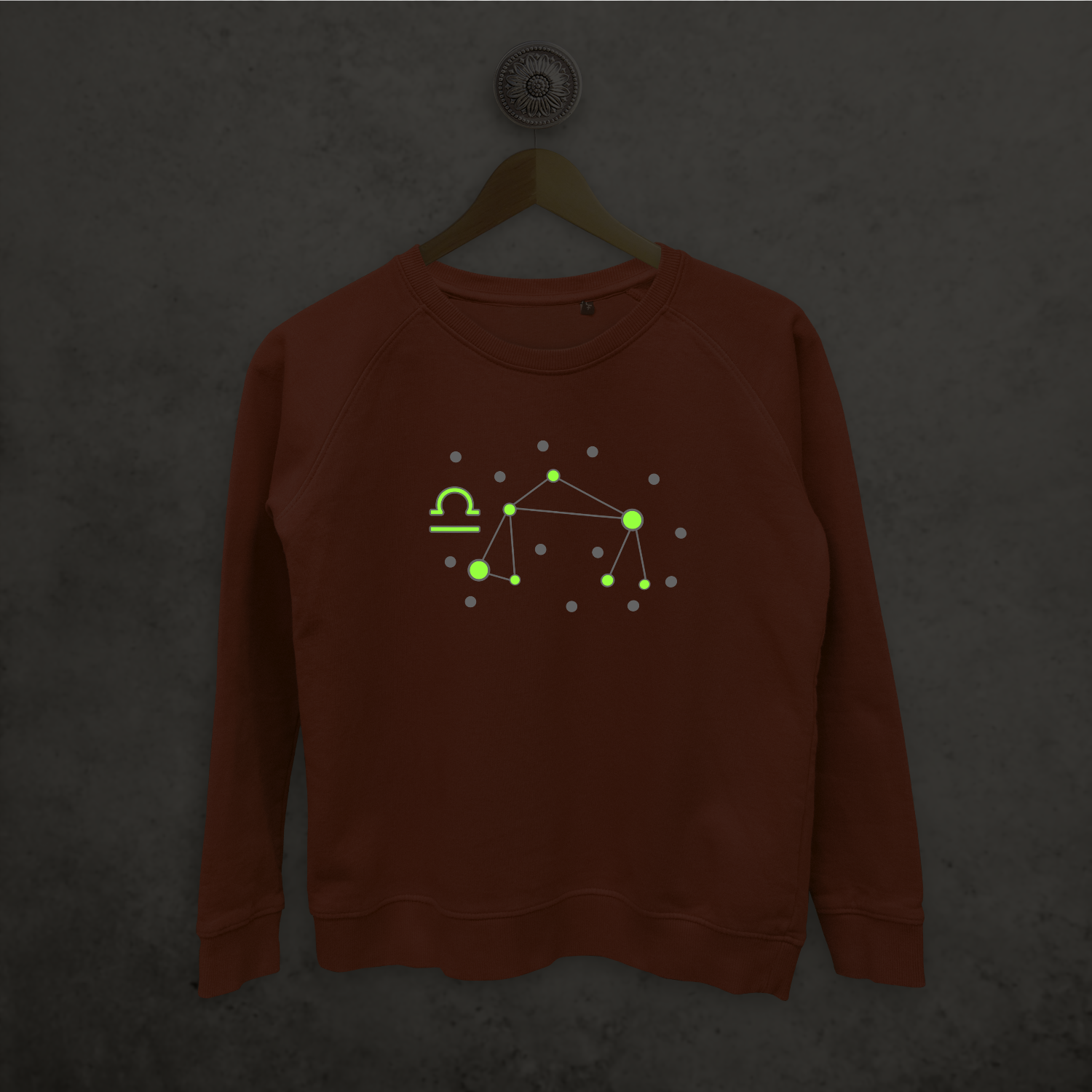 Star sign glow in the dark sweater
