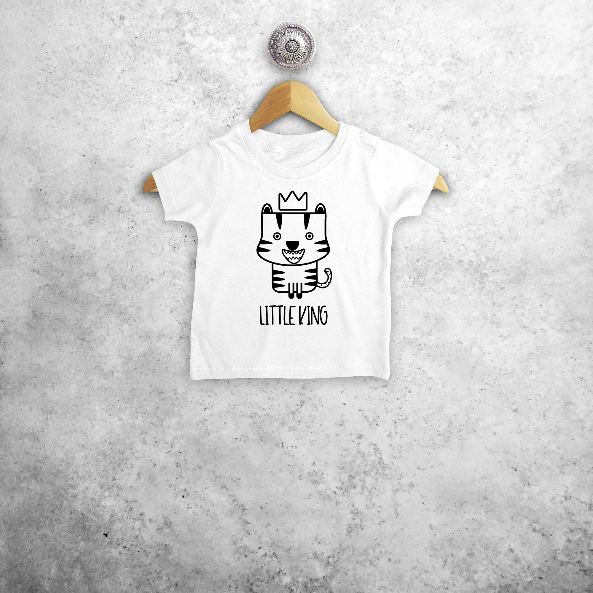 'Little king' baby shortsleeve shirt