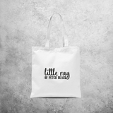 'Little ray of pitch black' tote bag