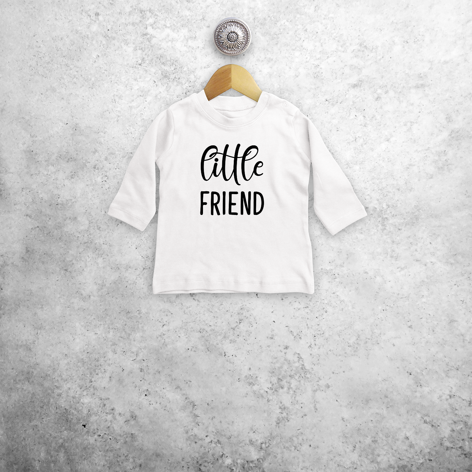 'Little friend' baby longsleeve shirt