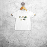 'Little man' baby shortsleeve shirt