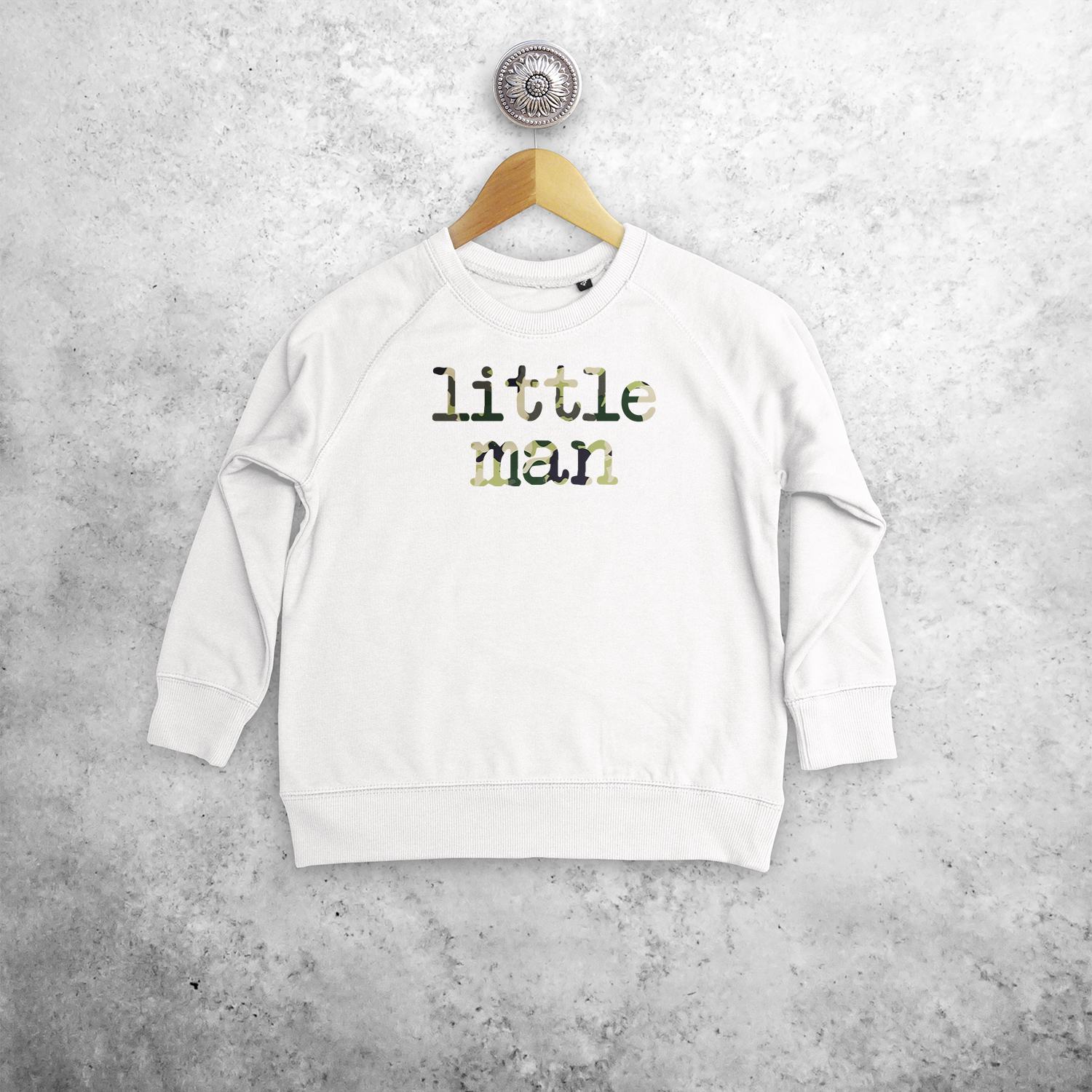 'Little man' kids sweater