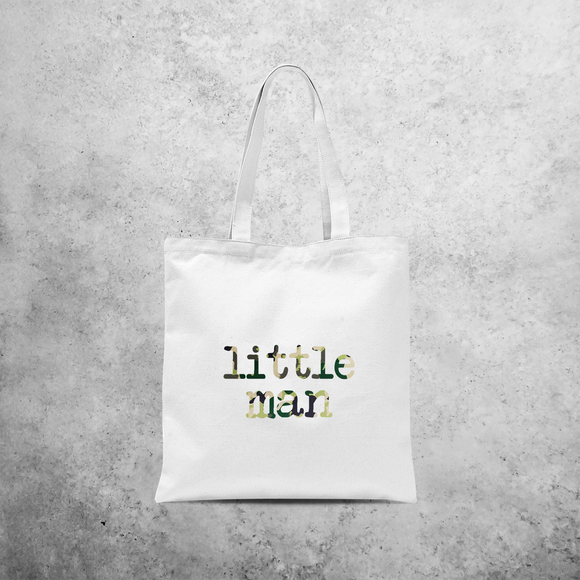 'Little man' tote bag