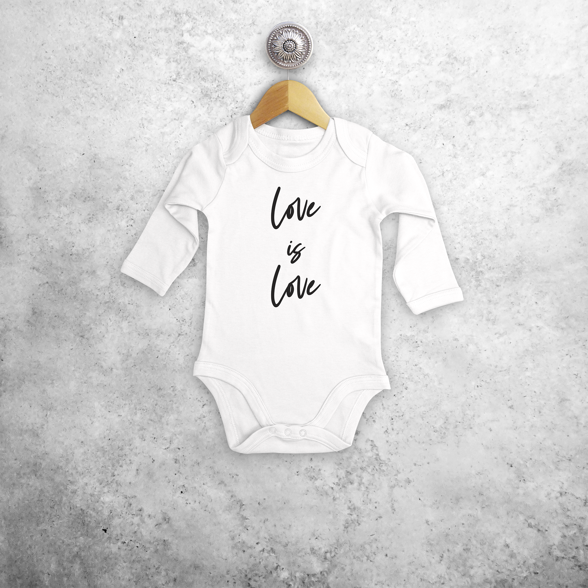 'Love is love' baby longsleeve bodysuit