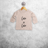 'Love is love' baby trui