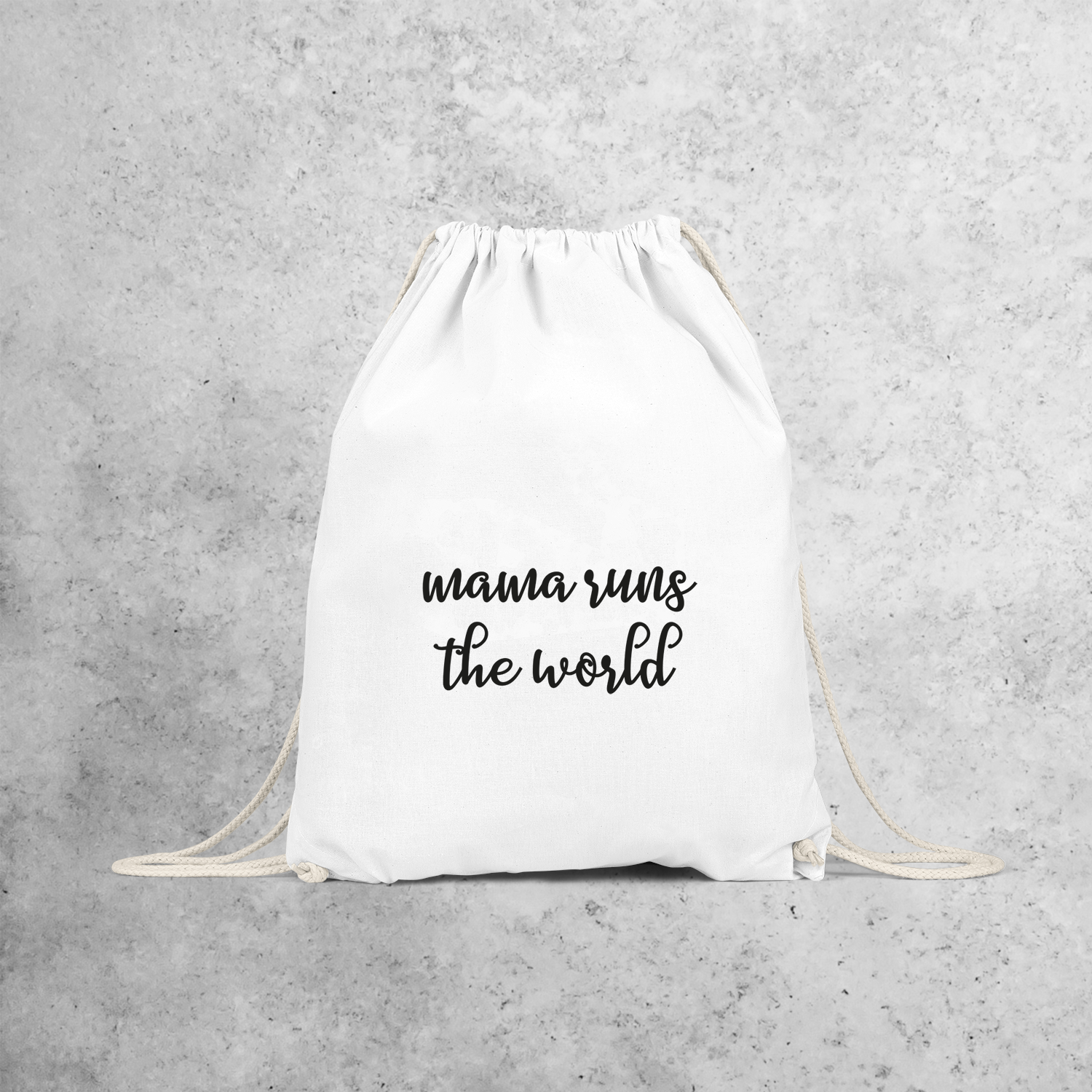 'Mama runs the world' backpack