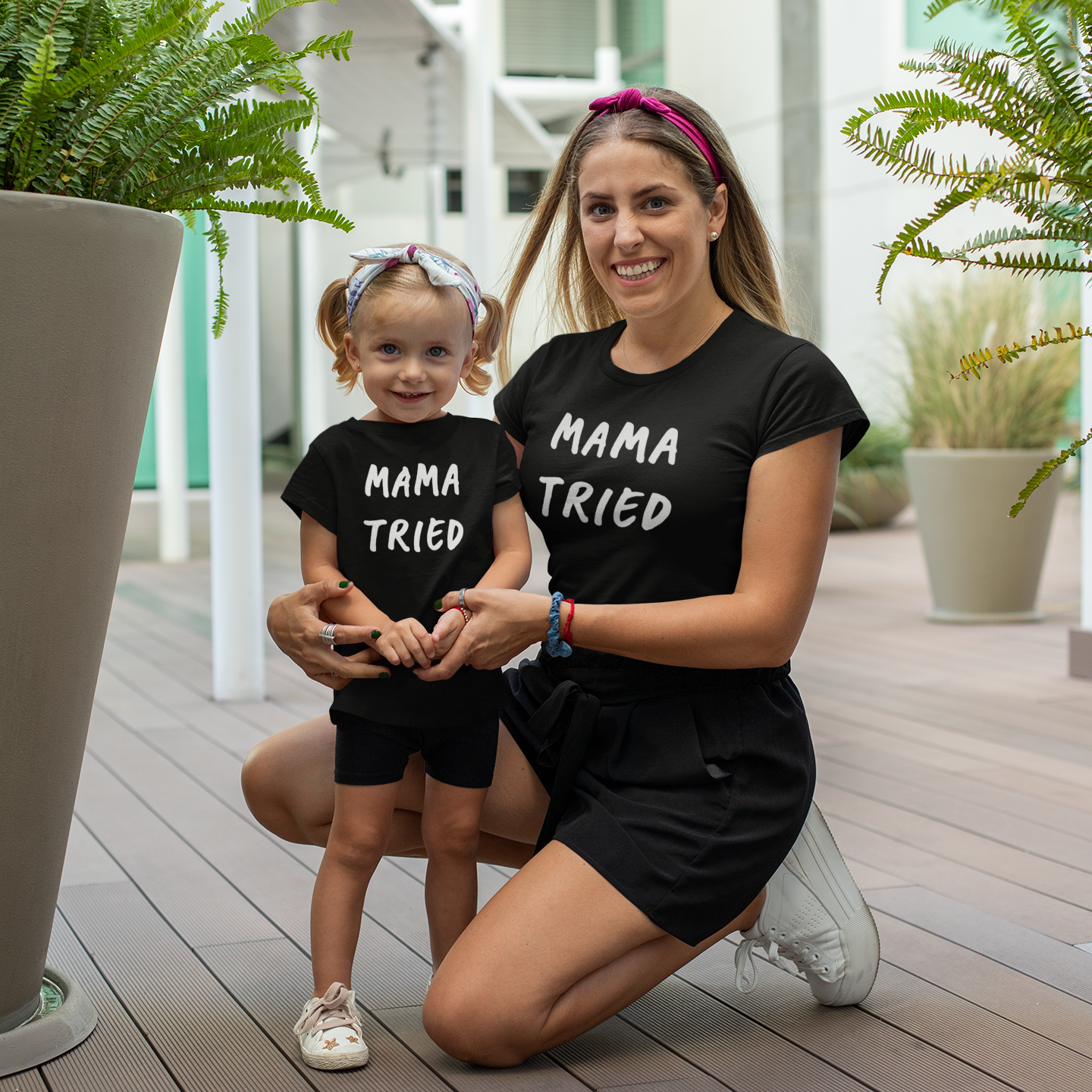 'Mama tried' kids shortsleeve shirt