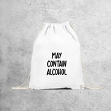 'May contain alcohol' backpack