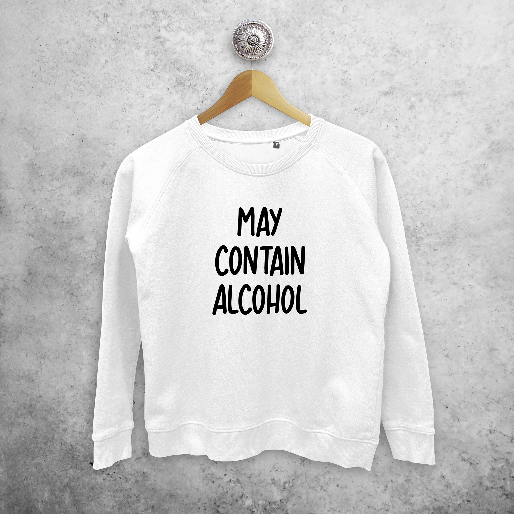 'May contain alohol' sweater