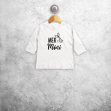 'Mer-mini' baby shirt met lange mouwen