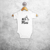 'Mer-mini' baby shortsleeve bodysuit