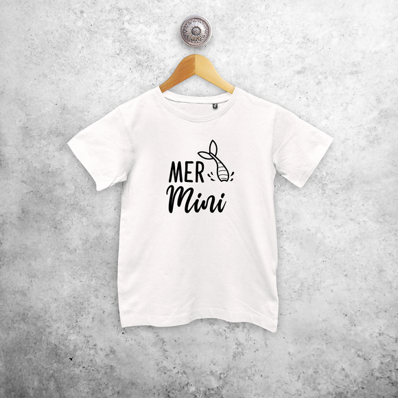'Mer-mini' kids shortsleeve shirt