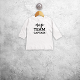 'Nap team captain' baby longsleeve shirt