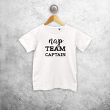 'Nap team captain' kids shortsleeve shirt