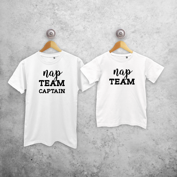 'Nap team captain' & 'Nap team' matchende shirts
