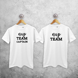 'Nap team captain' & 'Nap team' couples shirts