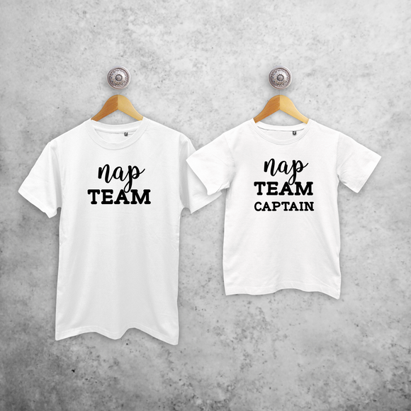 'Nap team' & 'Nap team captain' matching shirts