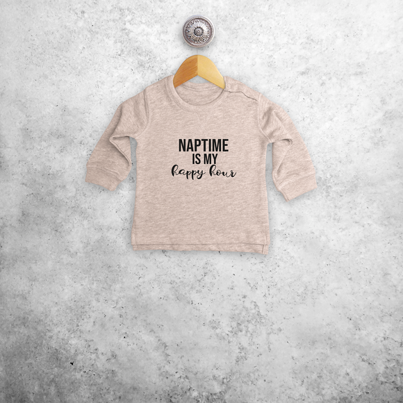 'Naptime is my happy hour' baby trui