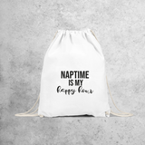 'Naptime is my happy hour' backpack