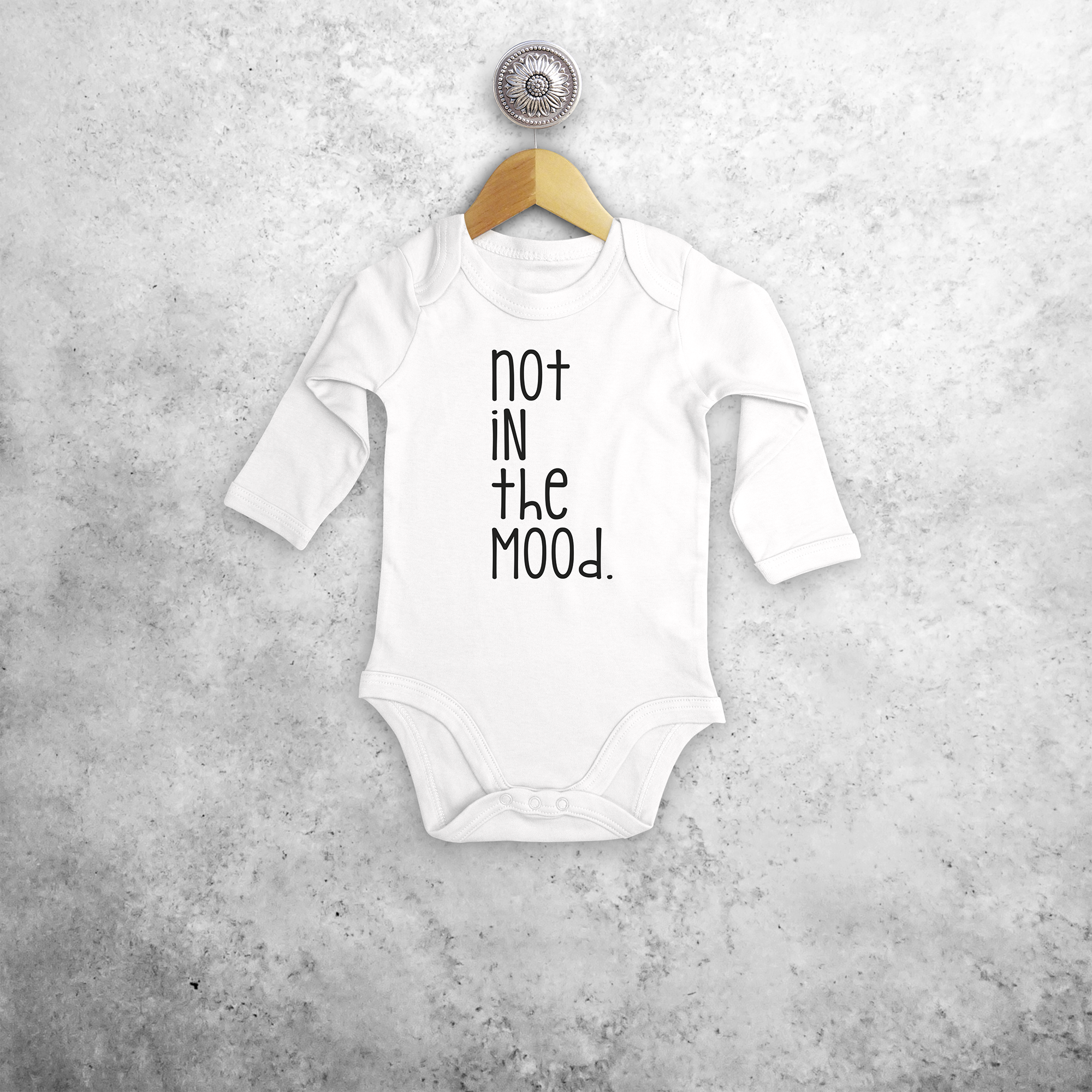 'Not in the mood' baby longsleeve bodysuit