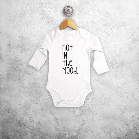 'Not in the mood' baby longsleeve bodysuit