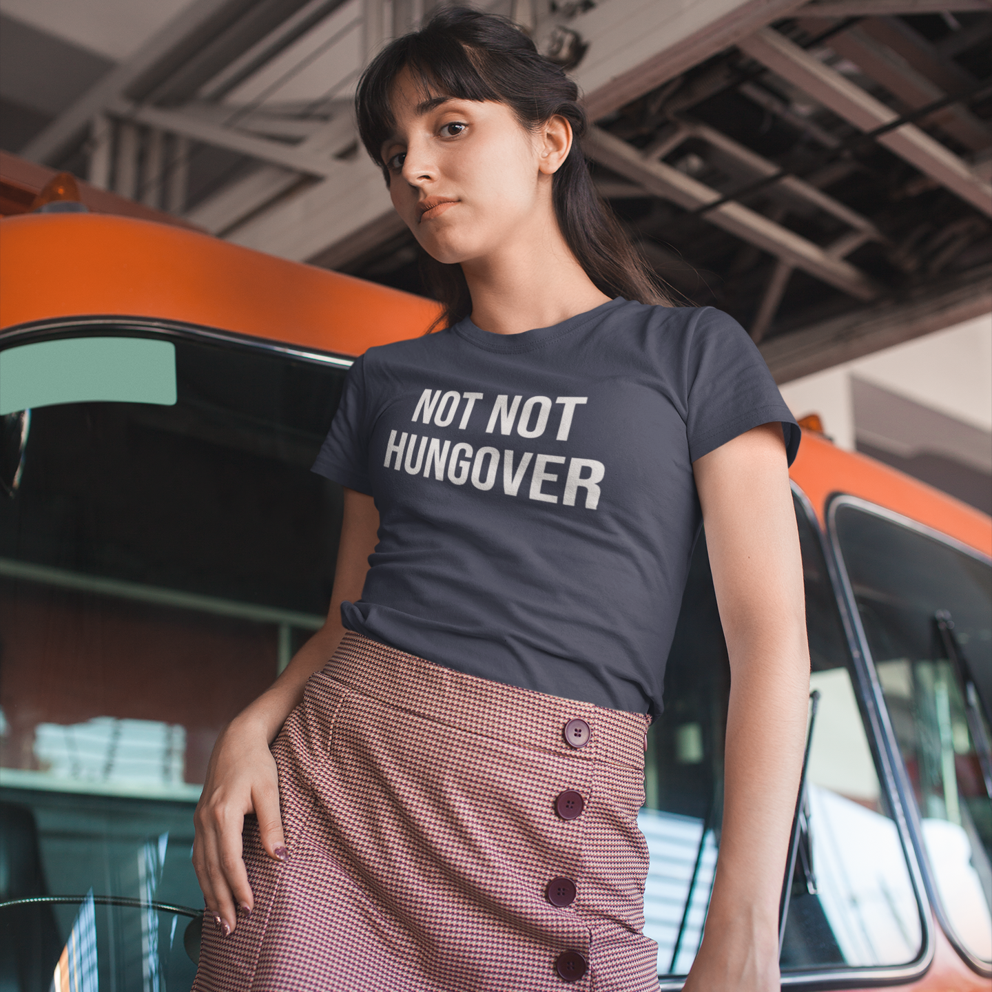 'Not not hungover' adult shirt