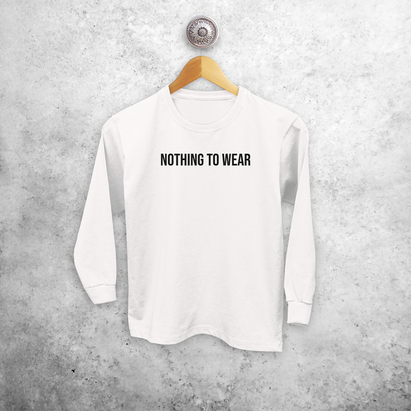 'Nothing to wear' kind shirt met lange mouwen