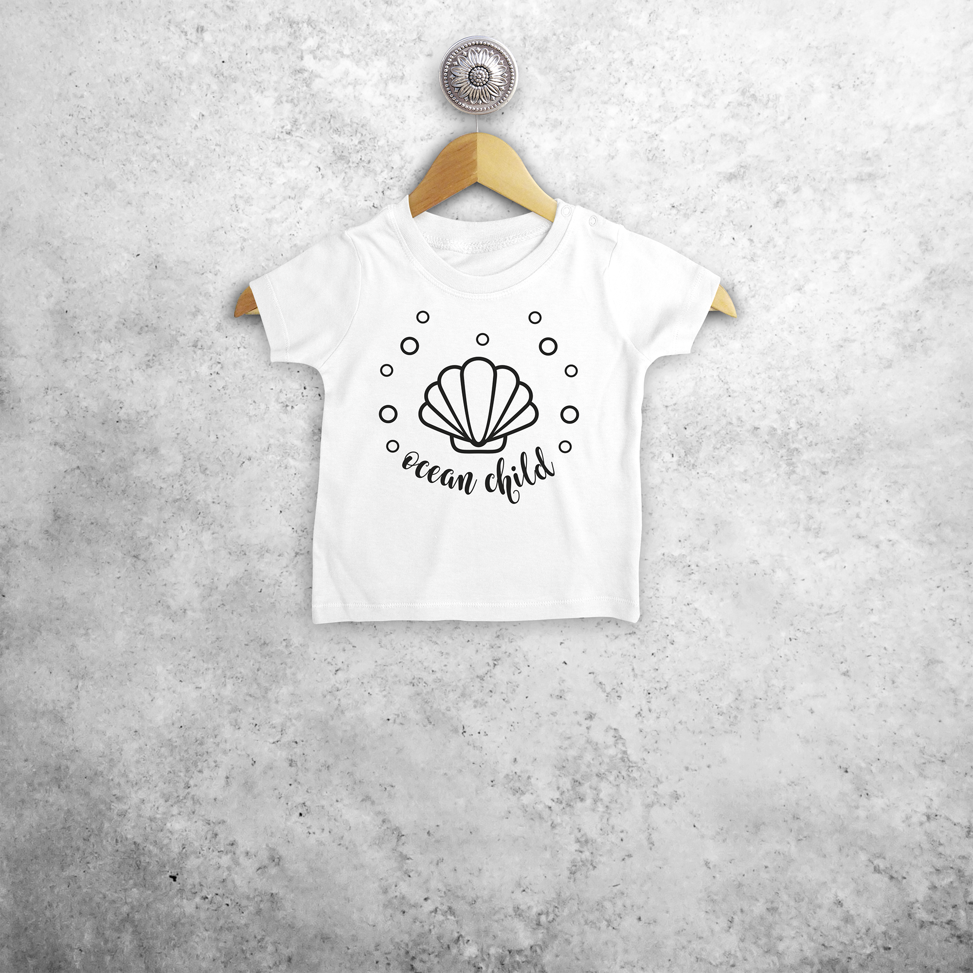 'Ocean child' baby shortsleeve shirt